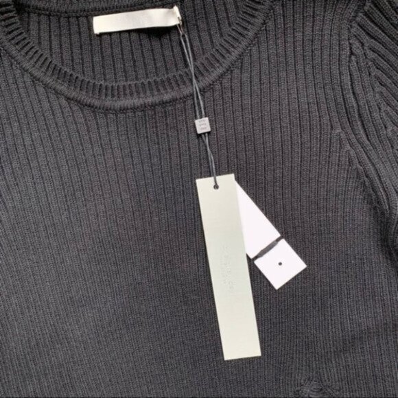 Anthropologie One Grey Day Robert Sweater Distressed Shredded Knit Black XS - Picture 12 of 16